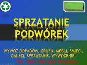 Sprzątanie podwórek, tel 504-746-203. Firma sprzątająca, podwórka osiedla.