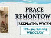 Kucie betonu młotem wyburzeniowym, tel. 504-746-203. Wrocław. skuwanie.