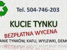 Kucie tynków, cena, tel. 504-746-203, Skuwanie tynku Wrocław