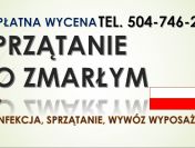 Dezynfekcja miejsca zgonu, cena, tel. 504-746-203, sprzątanie po śmierci