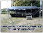 Serwis sprzątający na imprezie, Wrocław, tel. 504-746-203. Obsługa eventu